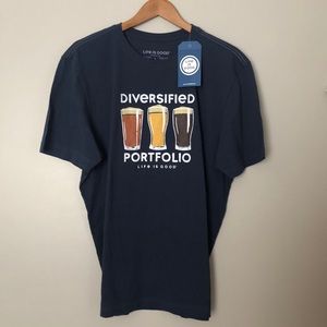 NWT Life Is Good 100% Cotton Crusher Tee